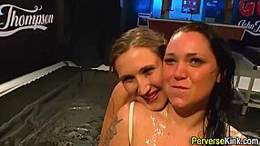 the old woman gets oral pleasure and handjob in a fetish setting.