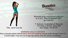 Brunette Jenni Lee Rides A Big Cock In Leather Heels!