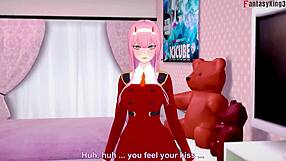 Zero Two dives into hard pov sex in fantasy anime