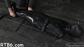 Hotty Receives Neck Collar And Legs Widen