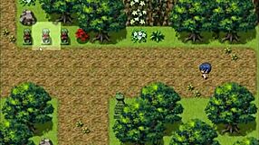 strangers masturbate over tanned natsuki's plump body in hentai game