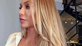 Bombshell Nicole Aniston rides stepson’s huge cock hard.