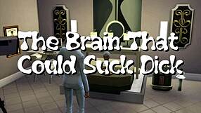 Shemale Group Blowjob In Sims Parody