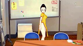 Hot milf Chi-Chi rewards good student with milk action! 😍