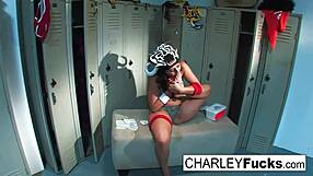 Charley chase masturbates with foot fetish