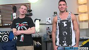 Brody hamilton gives sam northman a deep blowjob and tops him with big cock