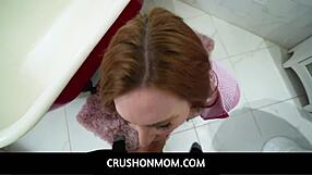 In this POV video, big tits redhead milf stepmom Sophia Locke seduces her stepson with a blowjob.