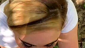 random jogger gets deepthroat on hiking trail pov by candycourt