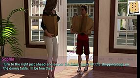 Big-titted stepmother and wife with huge asses participate in homemade hentai anime game session