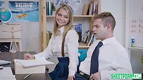 Teen Student Mia Kay Gets Doggystyle Action in Library Study Break