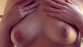 The sexy brunette risks it all in a public nude interview, getting caught outdoors