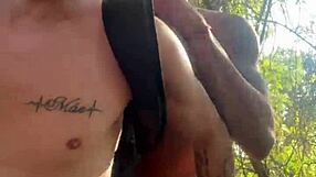 Big black hetero fucks young guy's ass and mouth