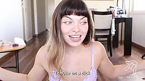 Vlog Star Loves Cum on Face in First Facial