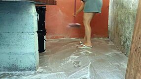 My wife left and the hot maid serviced me
