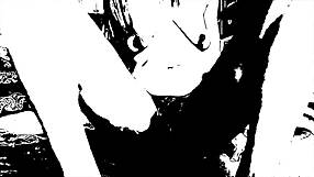 Milf lays down in comedy skit, getting wet and squirting cum flexibly.