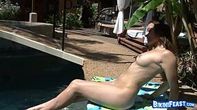 Natural beauty poses nude outdoors in shoes