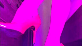 Stilettos in Stockings with Sexy High Heel Dangling by Paulette Lerouge