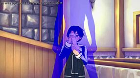 yo, kirito gets a wild handjob in sword art online yaoi