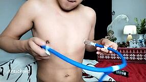 Young Amateur Sucks Nipples In Dirty Spanish Fetish Session