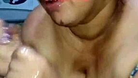 Slut worships huge ass while licking and humiliating old submissive