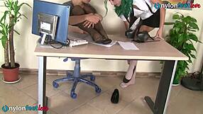 Teacher In Stockings Punish Her With Tickling