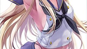 Shimakaze wants to make you her sexual slave in hentai femdom