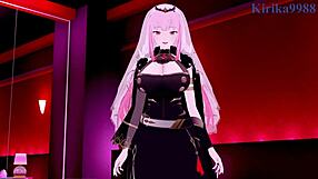 Watch Mori Calliope and Ina'nis have intense sex in hentai