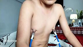 Young Amateur Sucks Nipples In Dirty Spanish Fetish Session