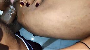 Indian bhabhi drilled hard on sewing machine
