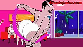 Check out this gay sex cartoon at the party!