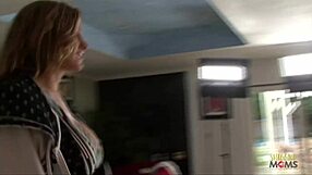 cumshot dripping on milf's beautiful big tits from a punk