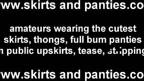 My Panties Peek Out in This Tiny Skirt