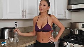 Nina north, my busty roommate, takes monster cock in pov. Want to see more?