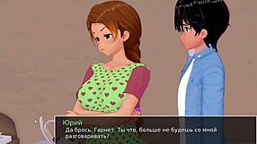 3D animated video of an Asian teacher seducing a student in the bathroom