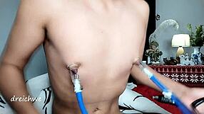 Young Amateur Sucks Nipples In Dirty Spanish Fetish Session