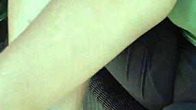 Young girl plays with her feet