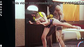Oh my, watch this anime couple banging hard from the back in 3D!