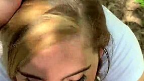 random jogger gets deepthroat on hiking trail pov by candycourt