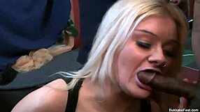 Ava And Jakki Louise Dominate Bukkake Party