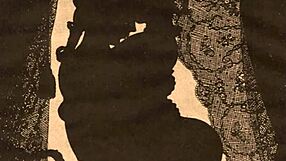 Vintage erotic illustration with captivating retro charm.