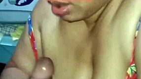 Slut worships huge ass while licking and humiliating old submissive