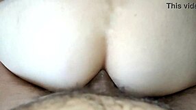 Fuck in the ass with pussy spread during anal sex