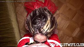 Xxxmas 2020 - Skinny Teen 18+ Girl Makes Dirty Fat Old Santa Claus Cum Twice For The Christmas Holidays