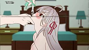 Alya Sucks Sperm from Speed Condom in Russian Hentai Parody