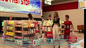 Big-titted stepmother and wife with huge asses participate in homemade hentai anime game session