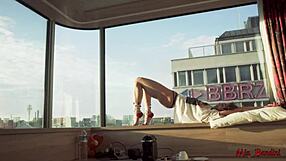 Amateur Couple Shares Intense Sex and Cumshot by Window. So Raw!