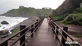 I couldn't resist the urge on the beach and masturbated right there in full view.