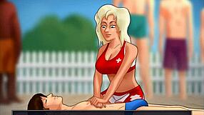 Beautiful anime babes get some cock in Summertime saga