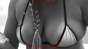 MY WIFE PEEING LONG ON THE BEACH