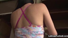 fit colombian amateur picked up and rides cock in pov